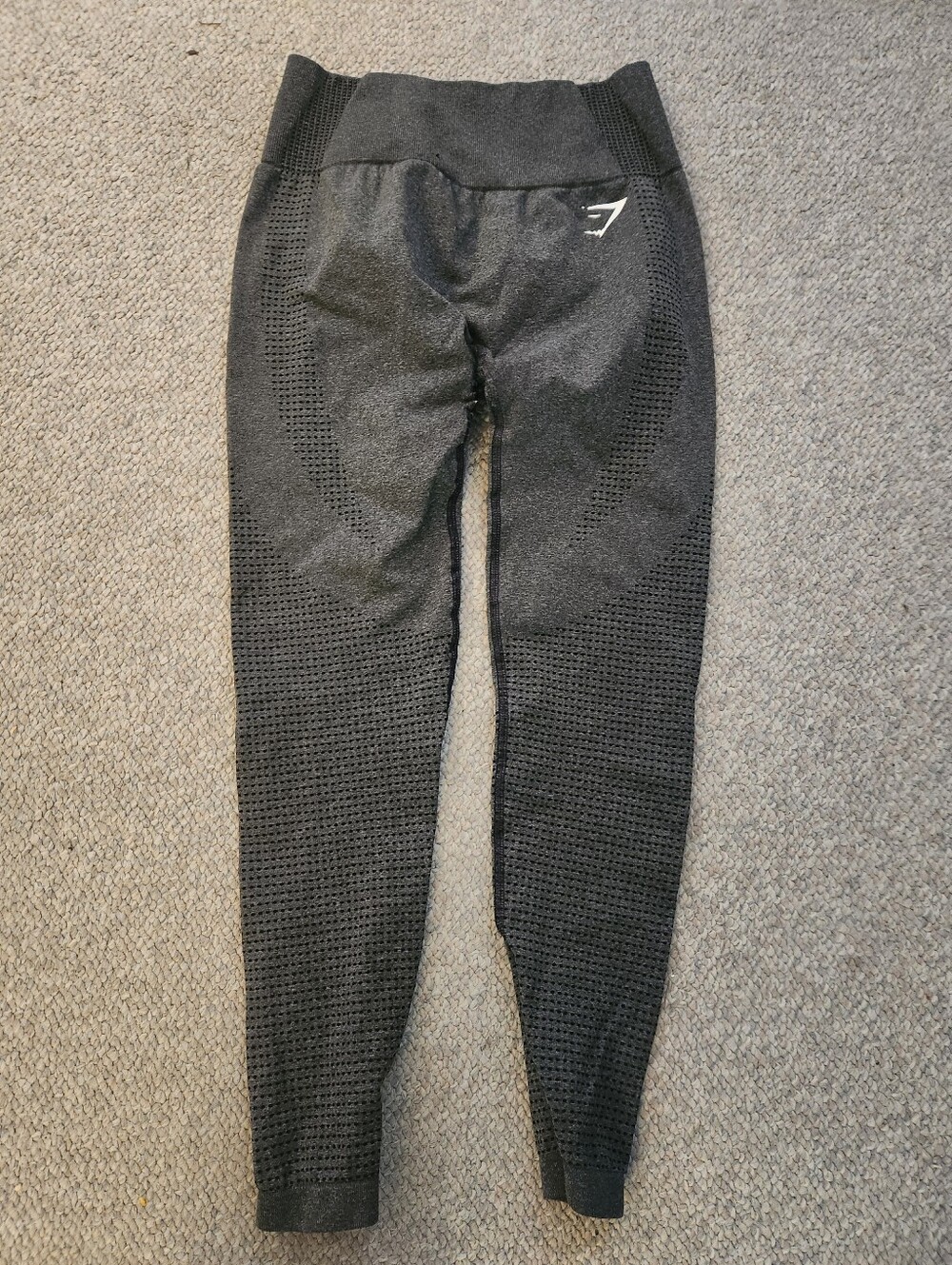 Gymshark Kids' Charcoal Black Seamless Leggings